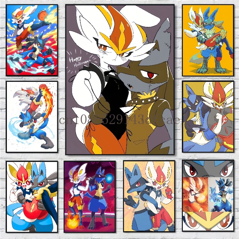 Japan Lifestyle - Japanese Pokemon Anime Cartoon Canvas Painting
