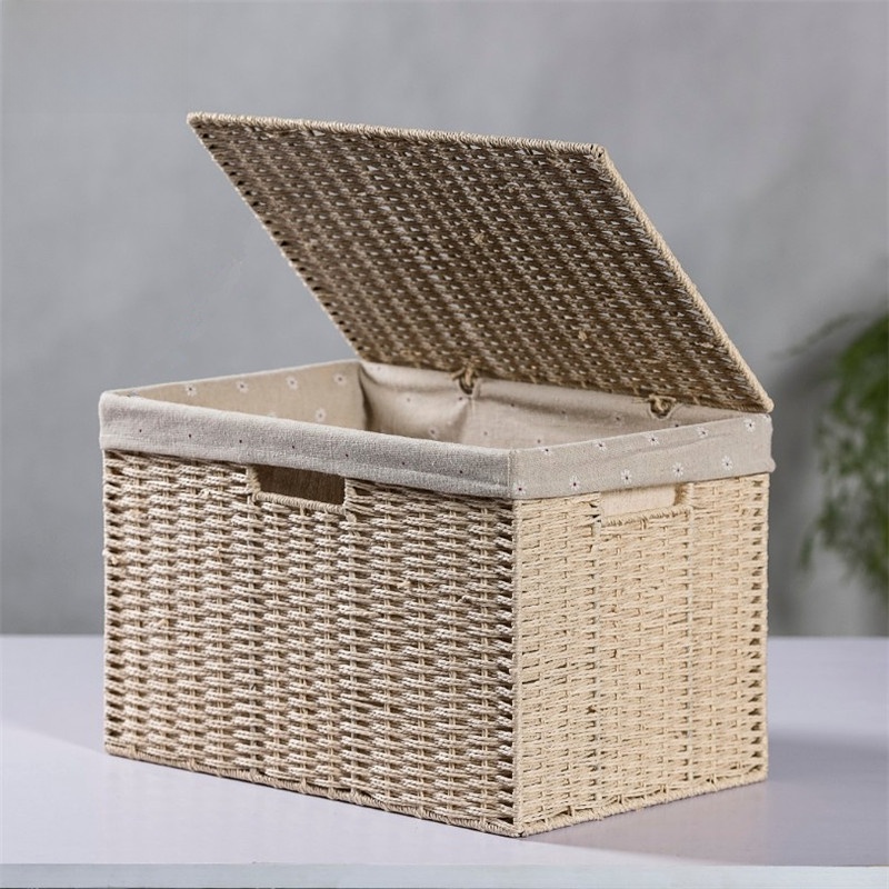 Japanese Lifestyle Items - Rattan Woven Desktop Storage Box Snack