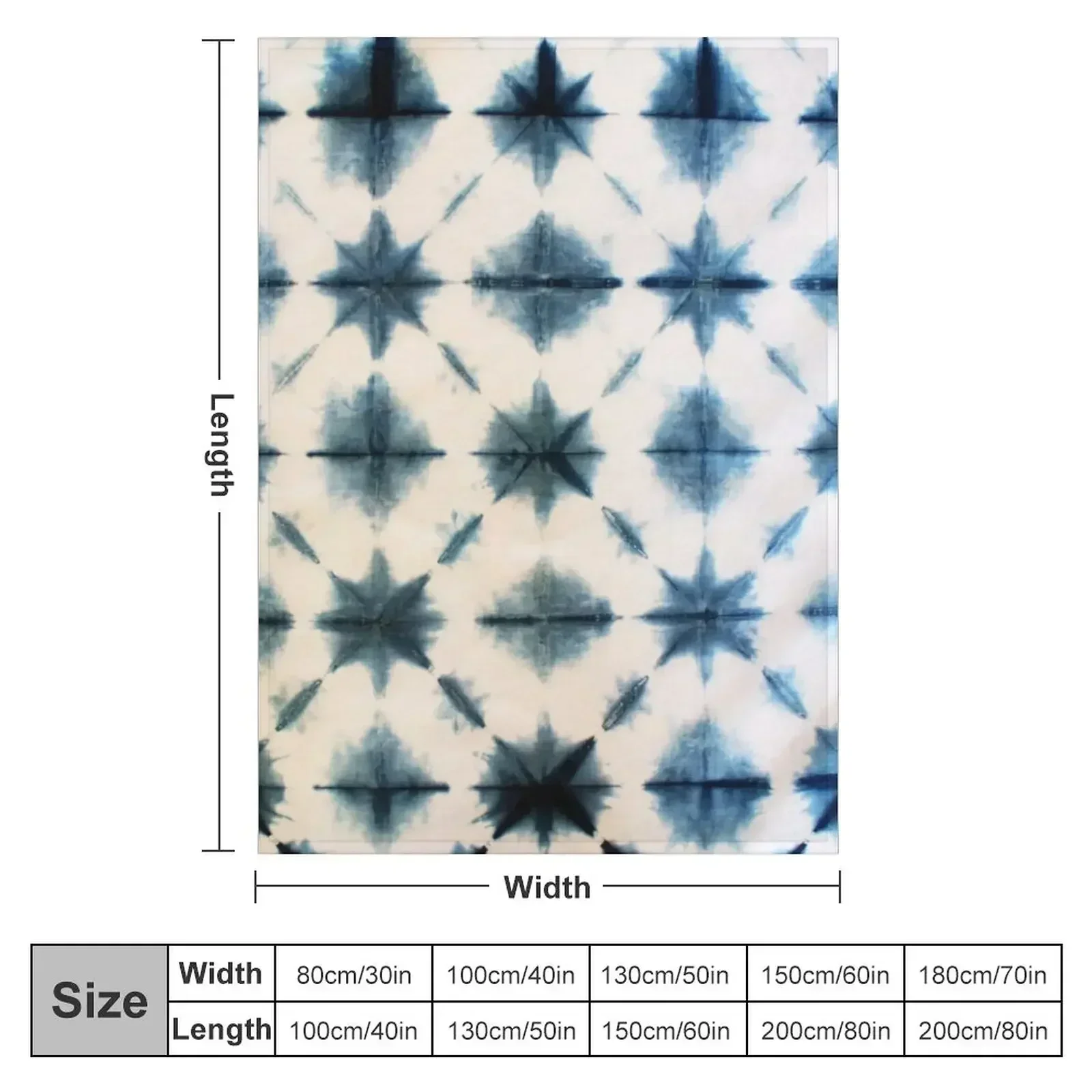 Shibori Tie Dye, Indigo Throw  – Shibori Tie Dye Bewertung und Preis
