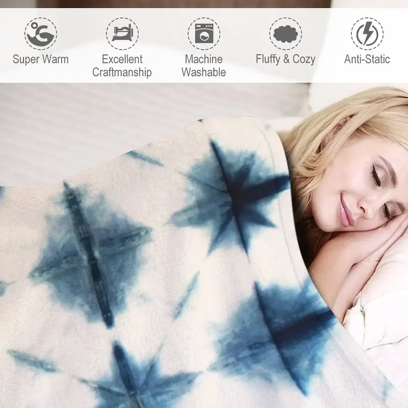 Shibori Tie Dye, Indigo Throw  – Shibori Tie Dye Bewertung und Preis