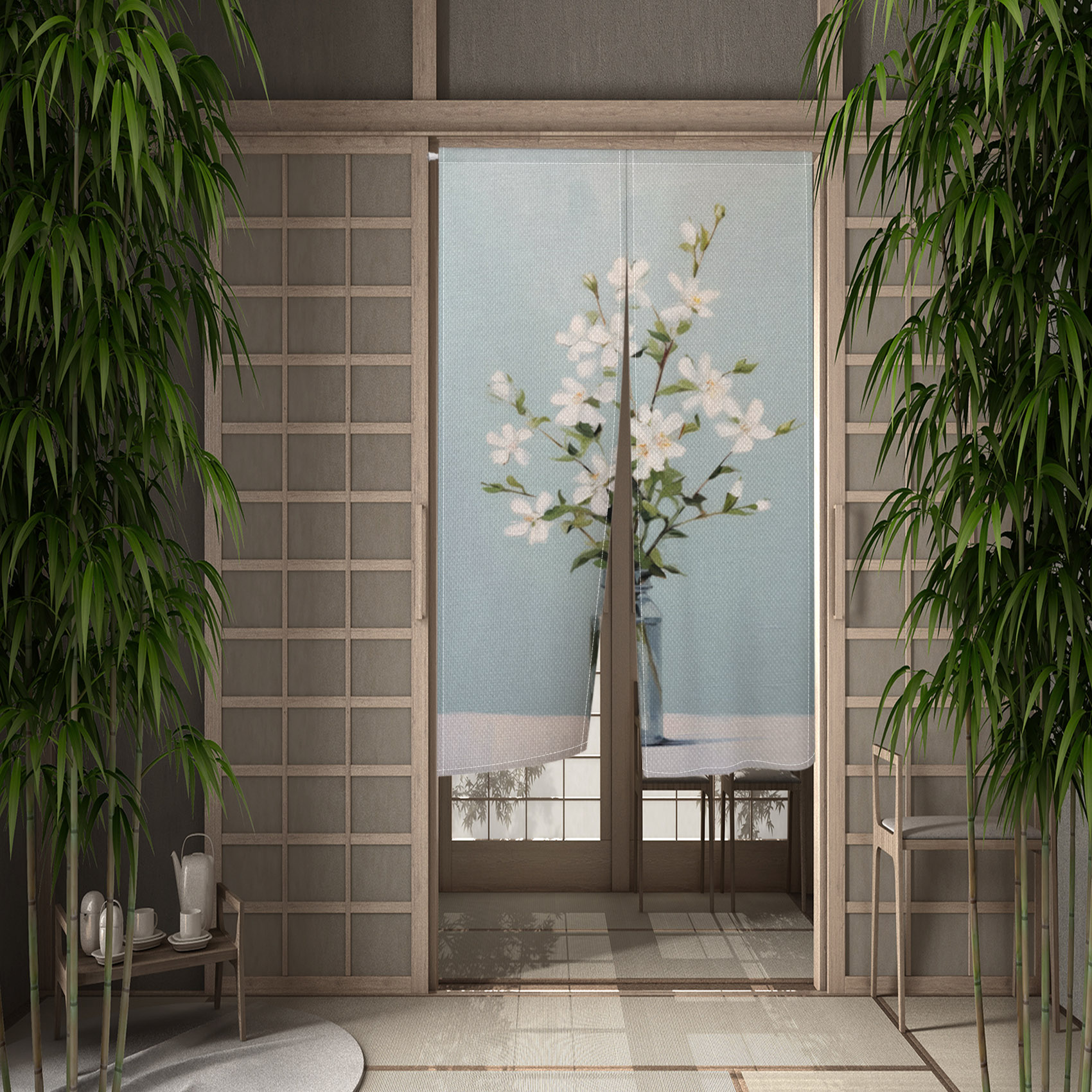 Cherry Blossom Door Curtain Ja – Noren Curtain Doorway Bewertung und Preis