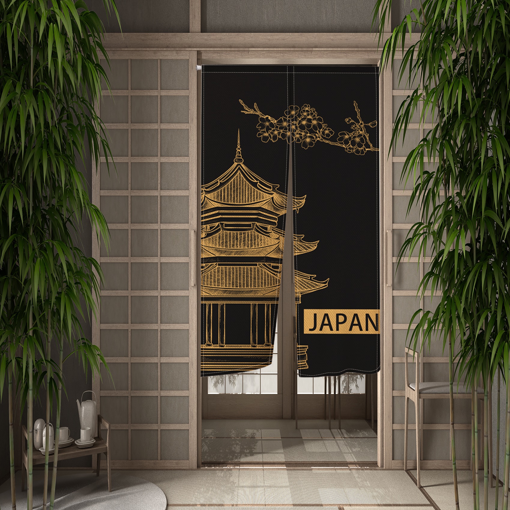 Japanese Luxury Door Curtains  – Noren Curtain Doorway Bewertung und Preis
