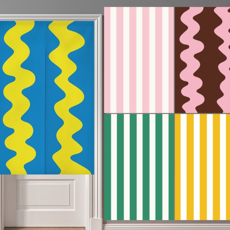 Contrasting color waves changi – Noren Curtain Doorway Bewertung und Preis