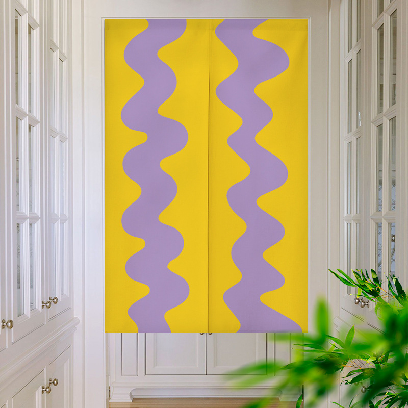 Contrasting color waves changi – Noren Curtain Doorway Bewertung und Preis
