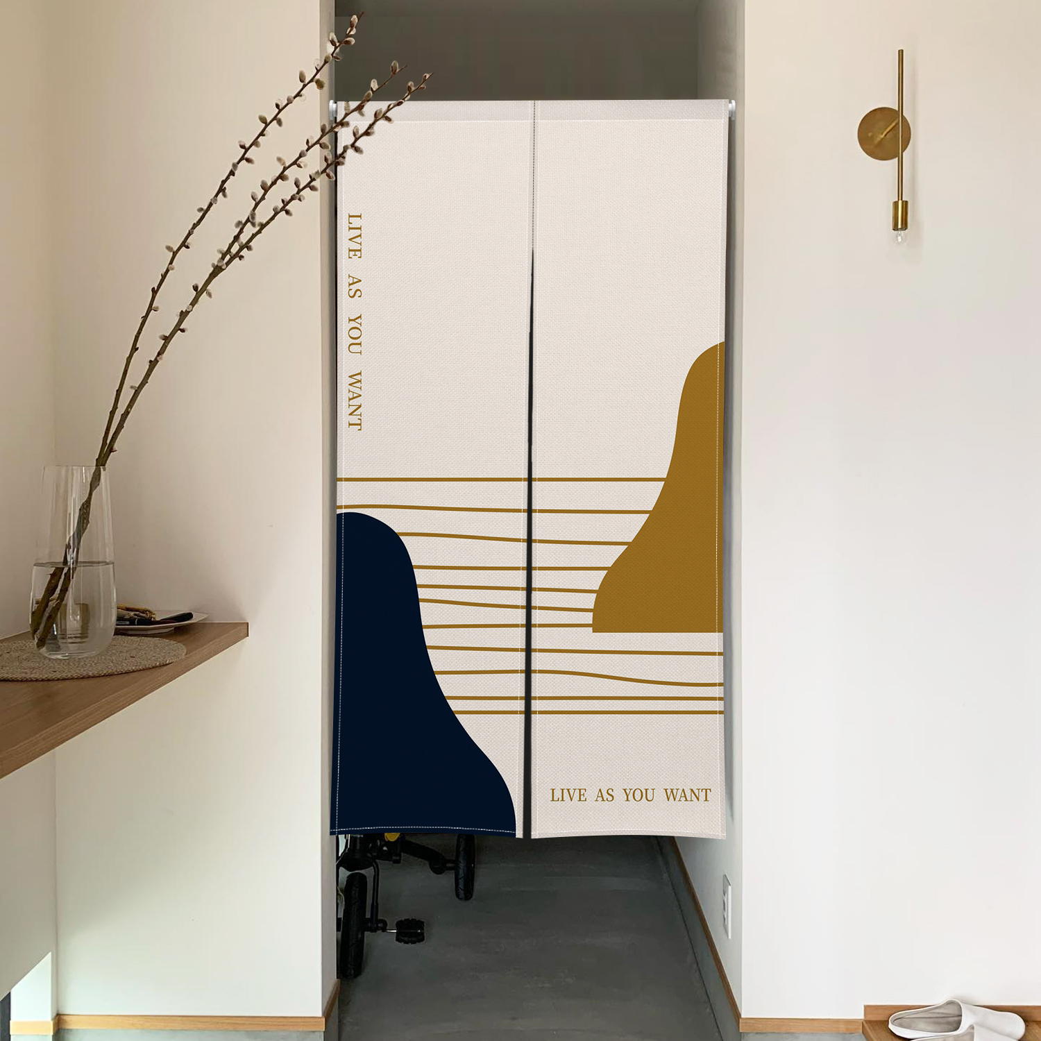 Modern Minimalist Noren Door C – Noren Curtain Doorway Bewertung und Preis
