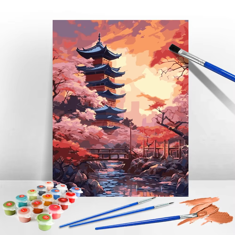 Handpainted Oil Painting Templ – Japanese Lifestyle Game Bewertung und Preis
