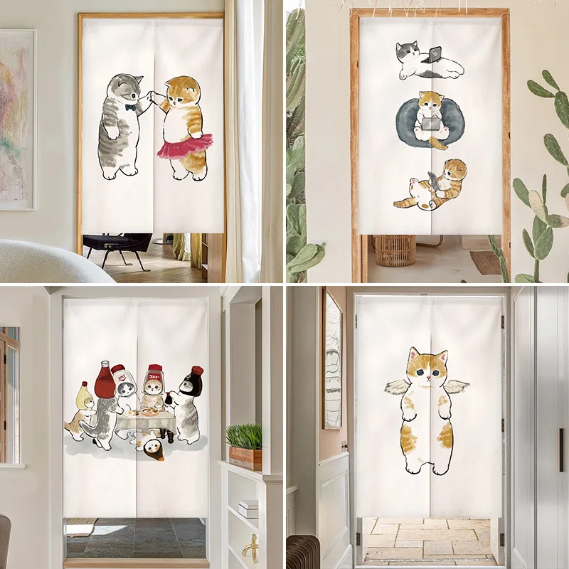 Funny Cat Japanese Door Curtai – Noren Curtain Doorway Bewertung und Preis