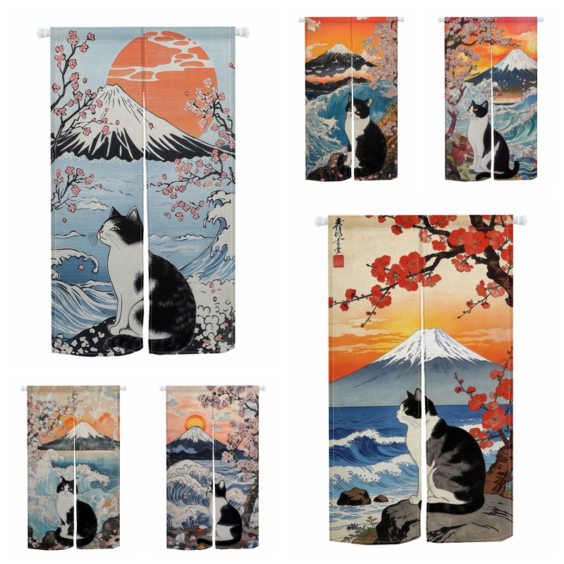 Japanese Ukiyo Noren Door Curt – Noren Curtain Doorway Bewertung und Preis