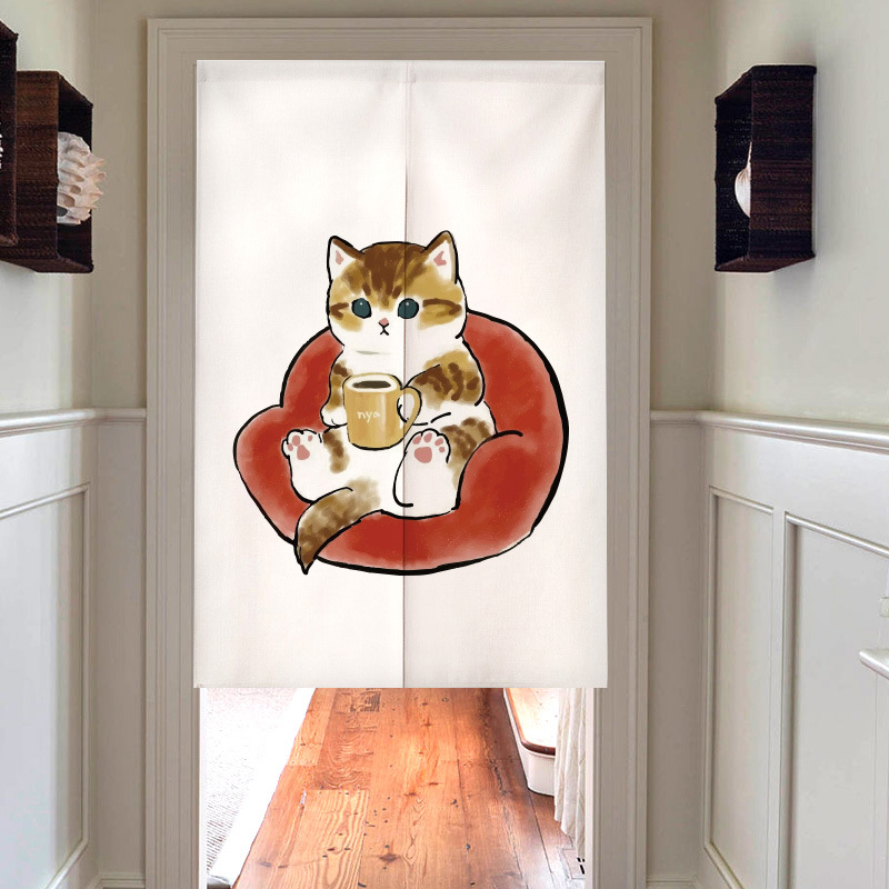Cartoon animal Cat changing ro – Noren Curtain Doorway Bewertung und Preis