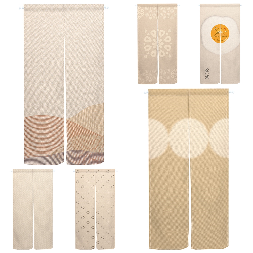 Beige Noren Split Japanese Doo – Noren Curtain Doorway Bewertung und Preis