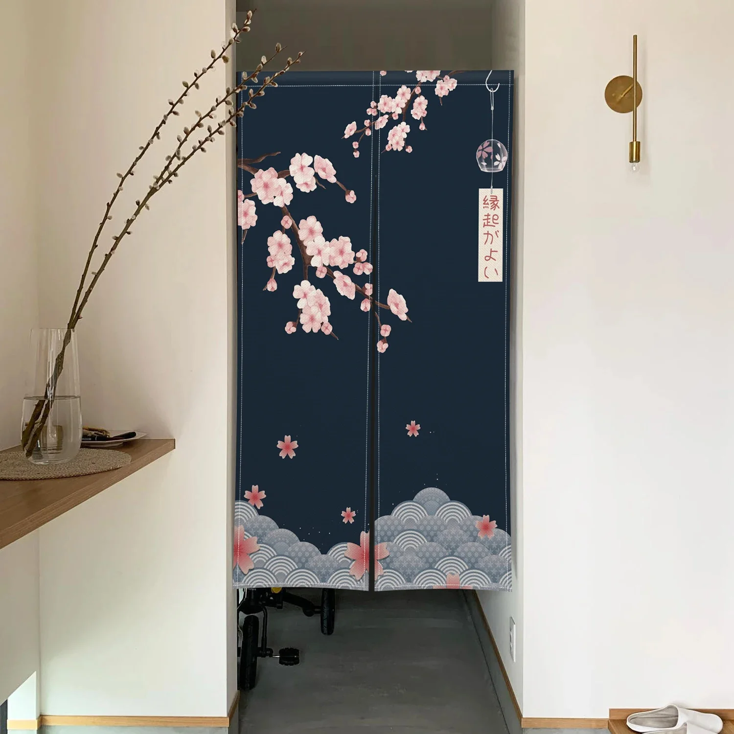 Cherry Blossom Door Curtain Ja – Noren Curtain Doorway Bewertung und Preis