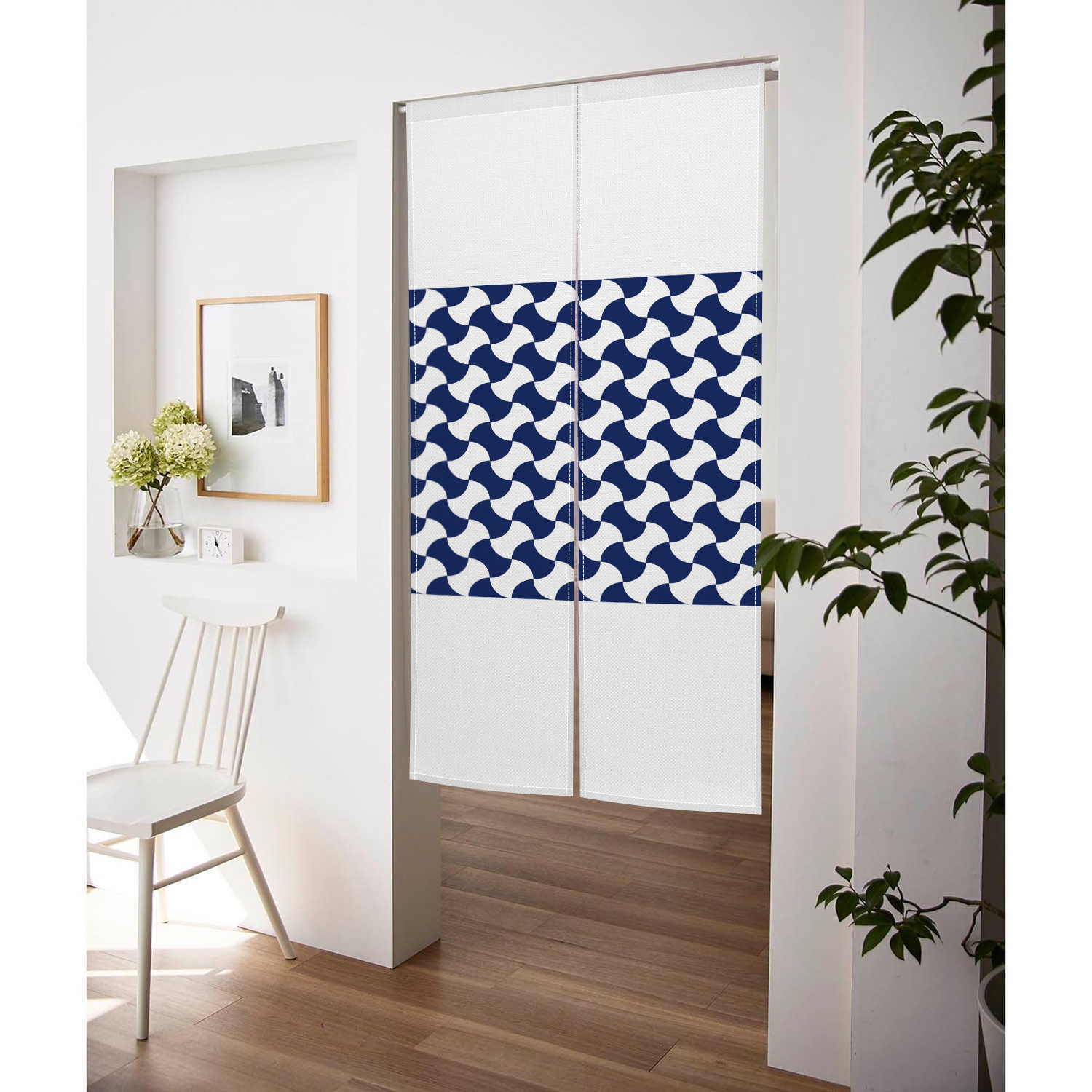 Japanese Linen Noren Blue Whit – Noren Curtain Doorway Bewertung und Preis
