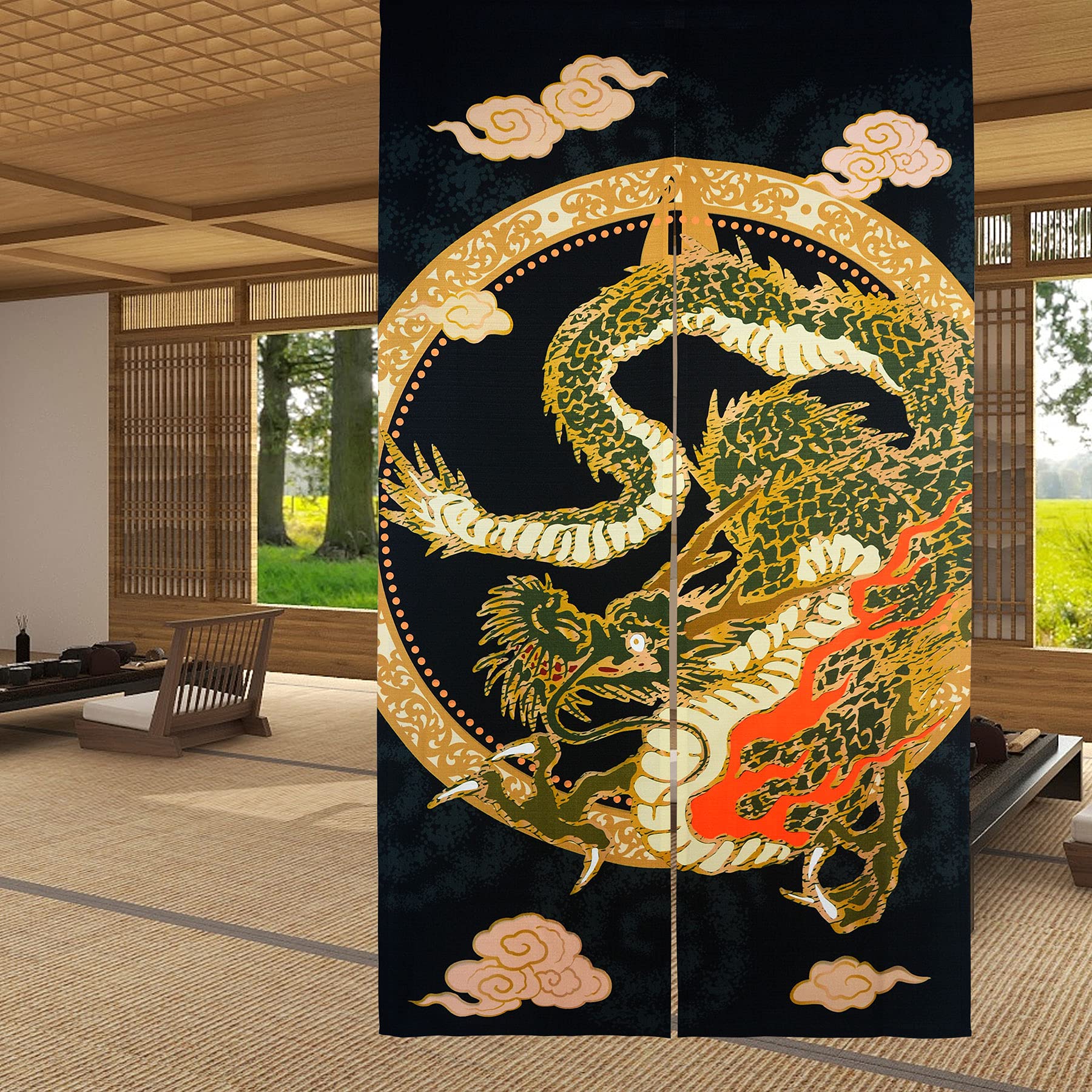Traditional Chinese Dragon Fly – Noren Curtain Doorway Bewertung und Preis