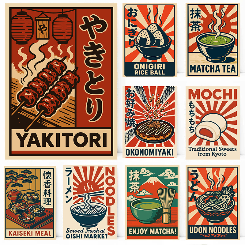 Vintage Style Japanese Food Po – Japanese Lifestyle And Traditions Bewertung und Preis