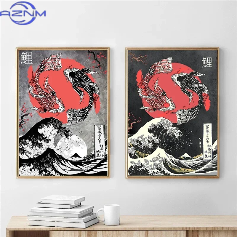 AZNM Canvas Painting Big Wavy  – Japanese Lifestyle And Traditions Bewertung und Preis