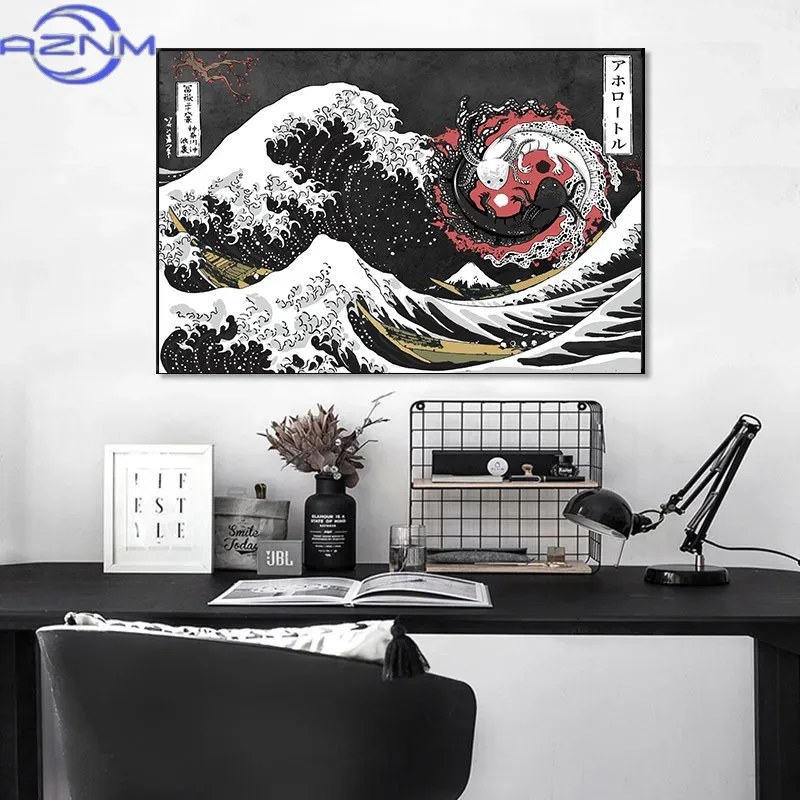 AZNM Canvas Painting Big Wavy  – Japanese Lifestyle And Traditions Bewertung und Preis