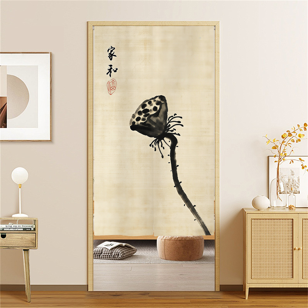 Japanese Bamboo Lotus Noren Do – Noren Curtain Doorway Bewertung und Preis
