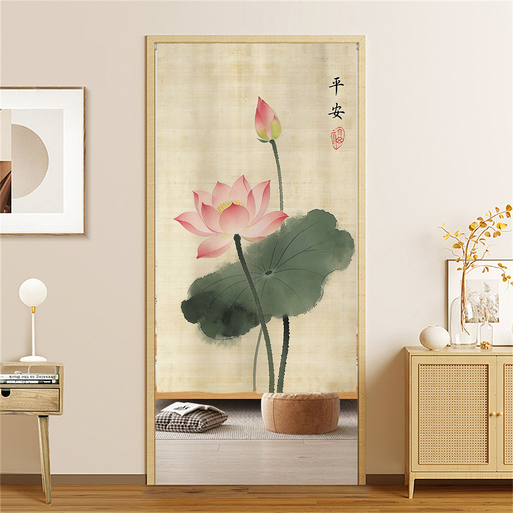 Japanese Bamboo Lotus Noren Do – Noren Curtain Doorway Bewertung und Preis