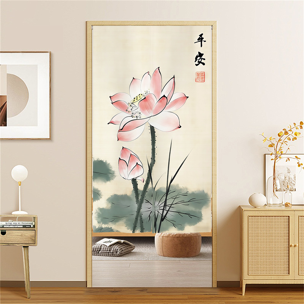 Japanese Bamboo Lotus Noren Do – Noren Curtain Doorway Bewertung und Preis