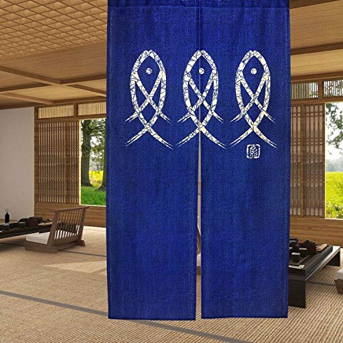Ancient Character Fish Japanes – Noren Curtain Doorway Bewertung und Preis